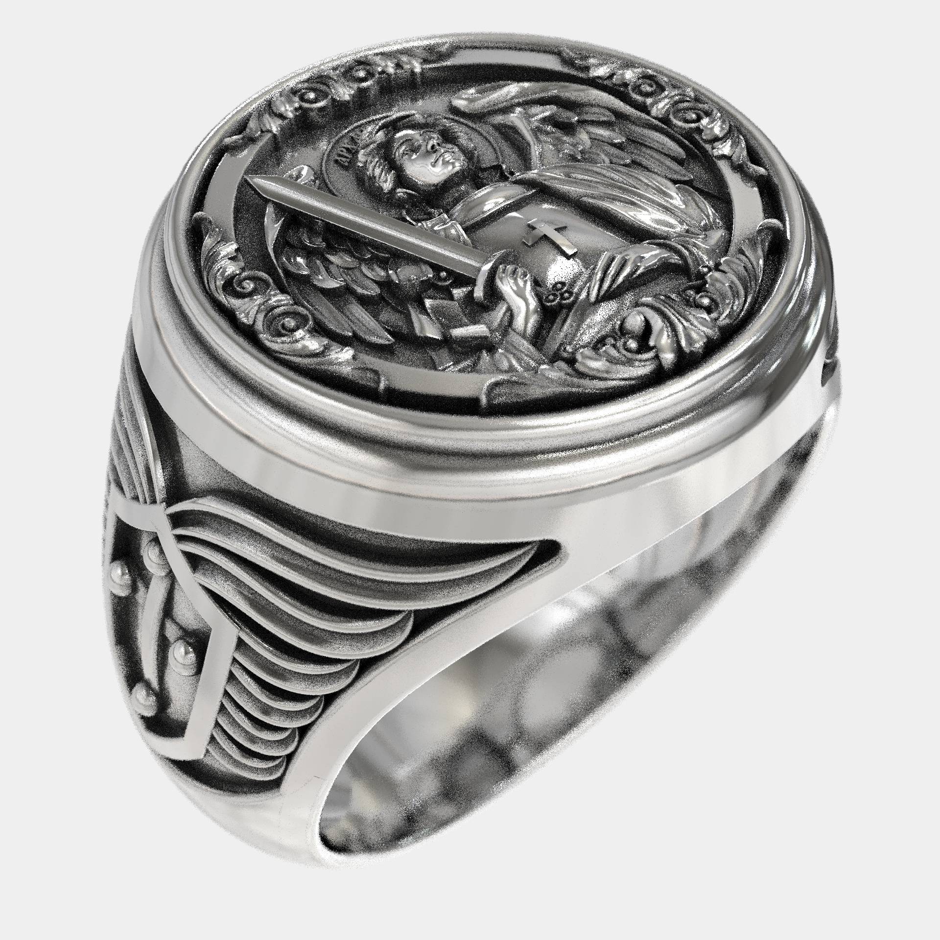 Christian Gift Saint Michael Signet Ring