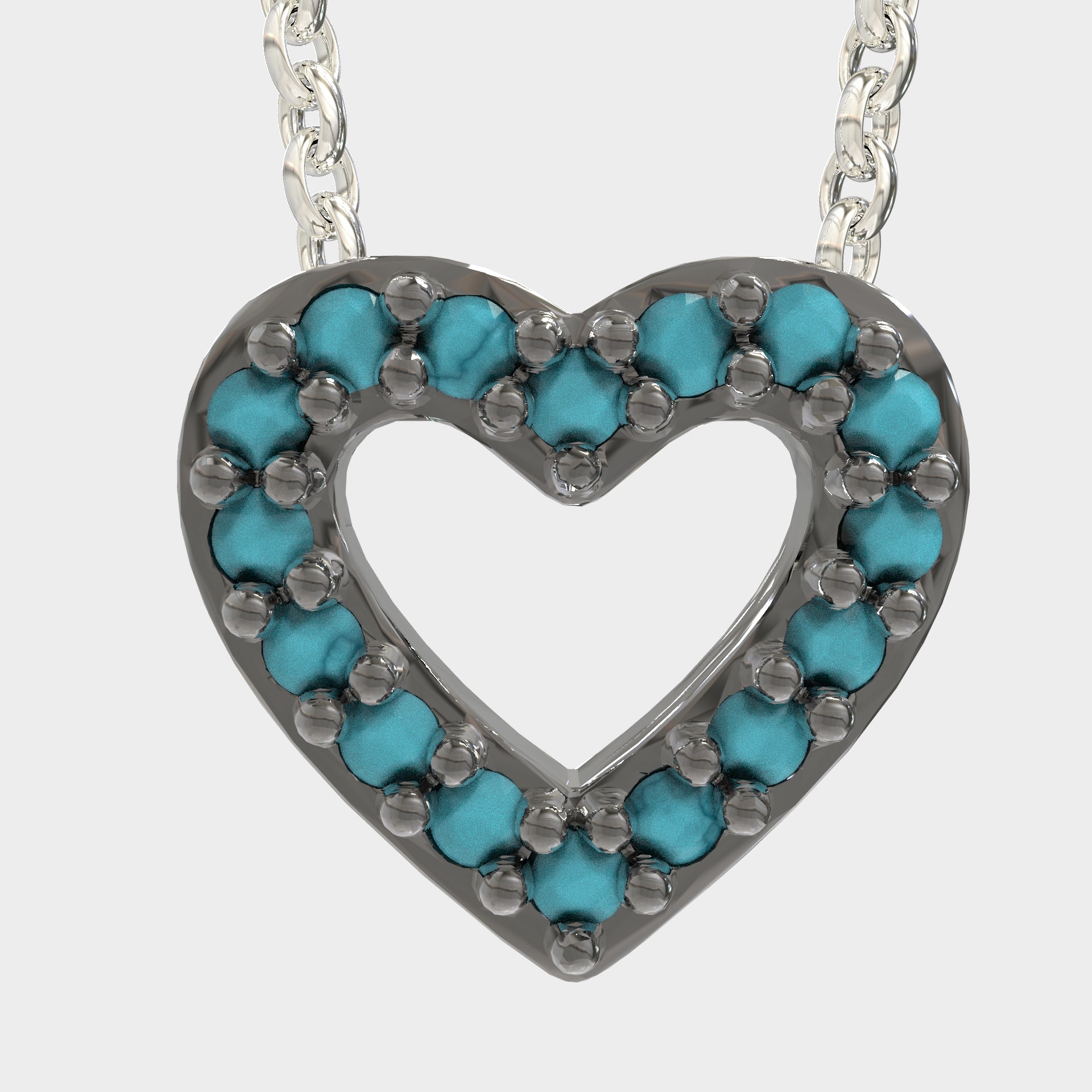 Valentine Gift Minimal Heart Pendant Necklace