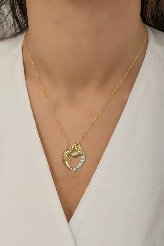 New Mom Gift - Elegant Heart Pendant