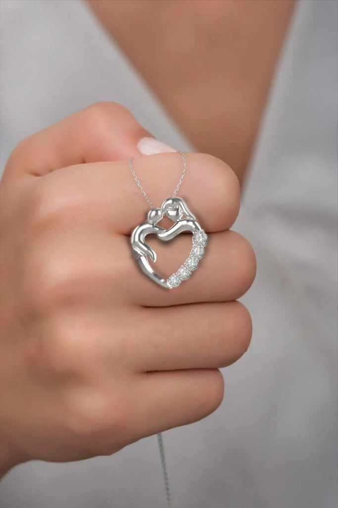 New Mom Gift - Elegant Heart Pendant