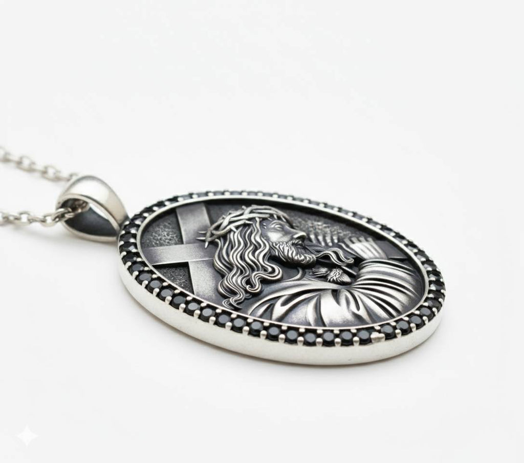 Christian Silver 925 Jesus Cross Pendant