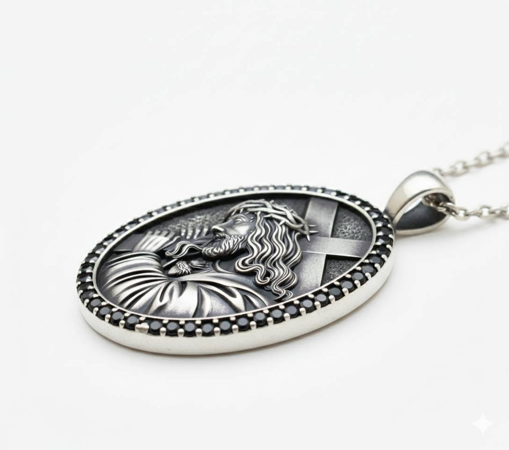 Christian Silver 925 Jesus Cross Pendant