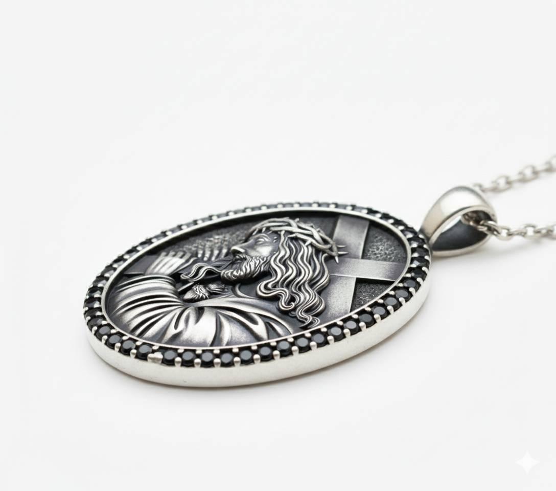 Christian Silver 925 Jesus Cross Pendant