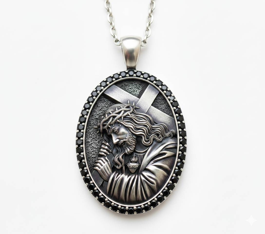 Christian Silver 925 Jesus Cross Pendant