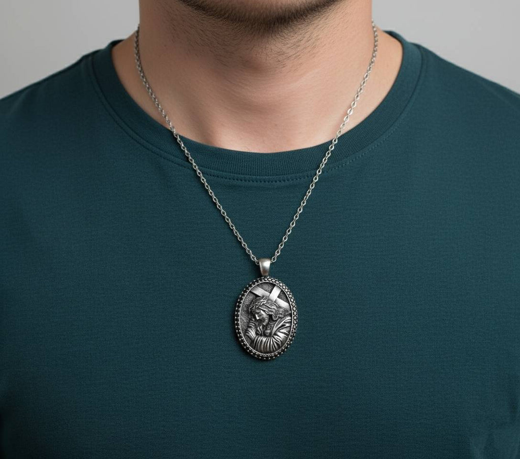 Christian Silver 925 Jesus Cross Pendant