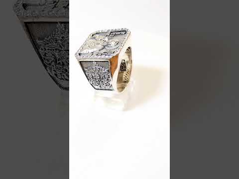 Orthodox Protective Men's St. Panteleimon Signet Ring