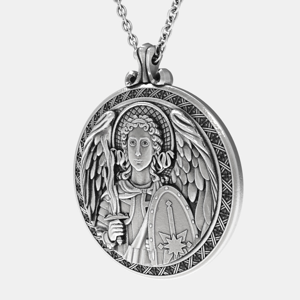 Sacred Sentinel Archangel Michael Necklace