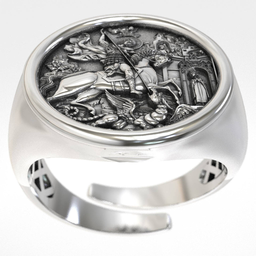 Christian Signet Ring Saint George