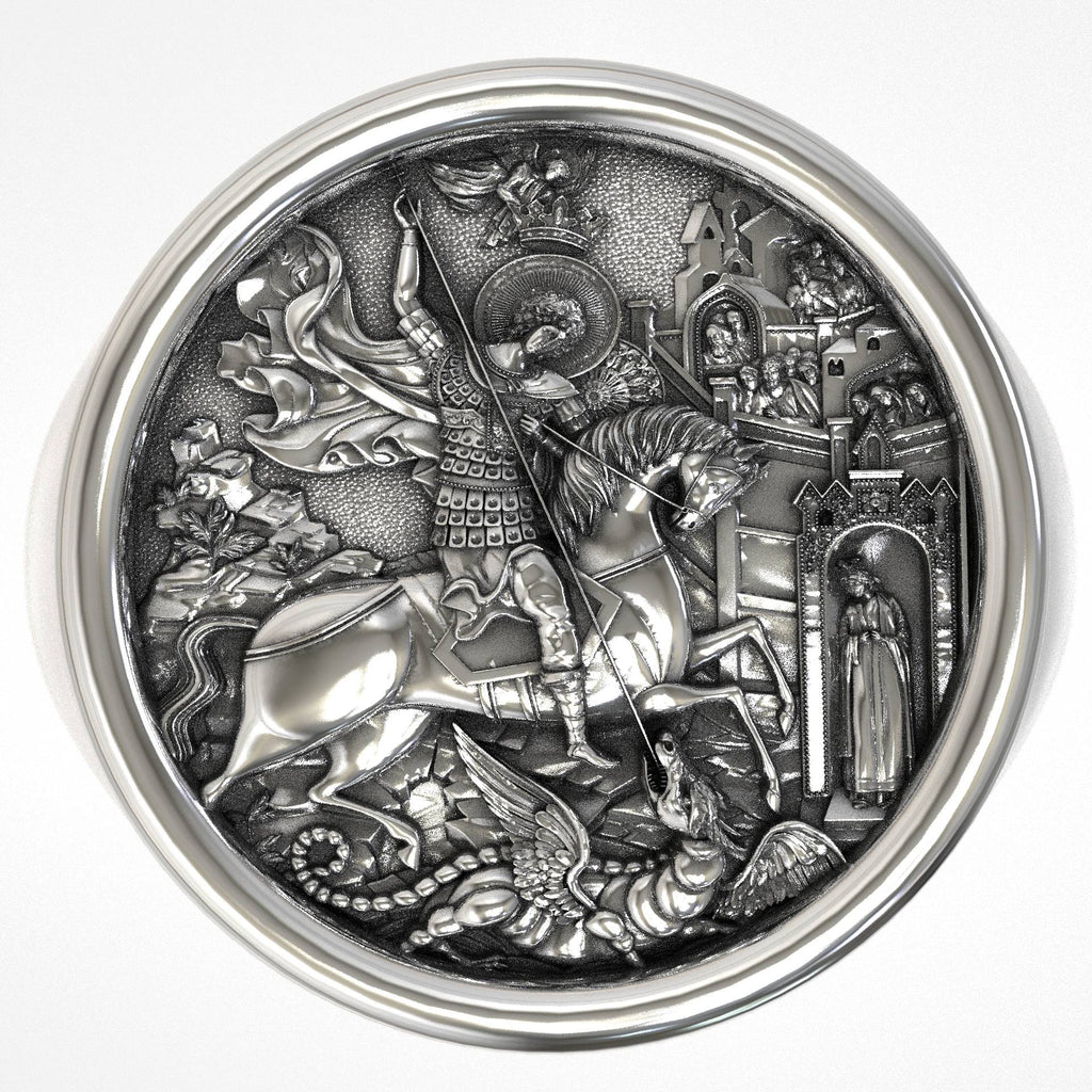 Christian Signet Ring Saint George