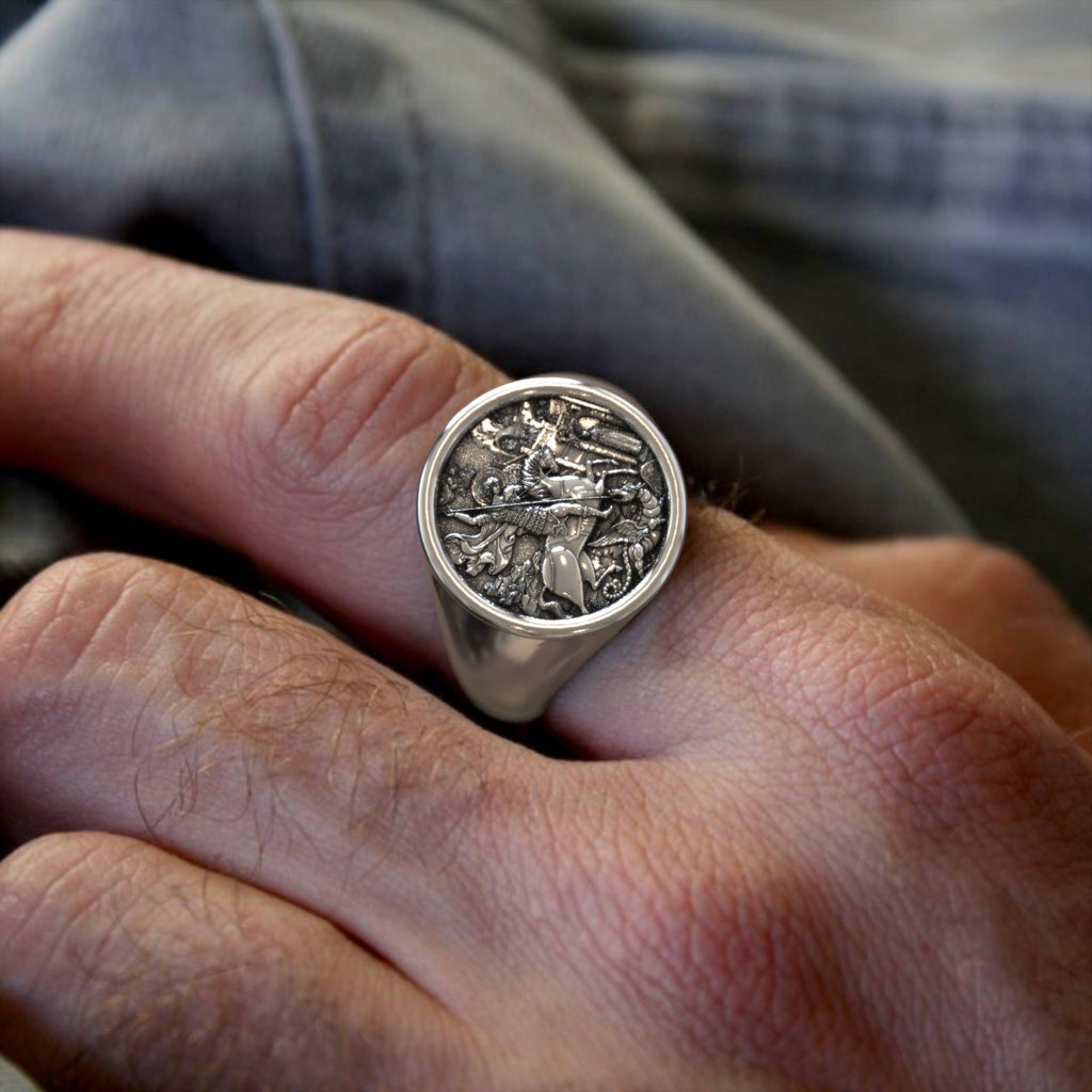 Christian Signet Ring Saint George