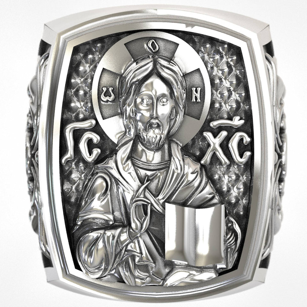 Religious Signet Ring Jesus Christ