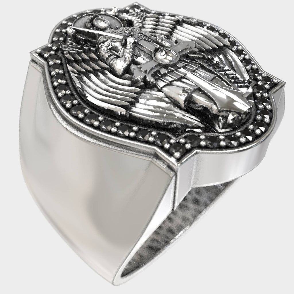 Guardian of Light: Archangel Michael Silver Ring