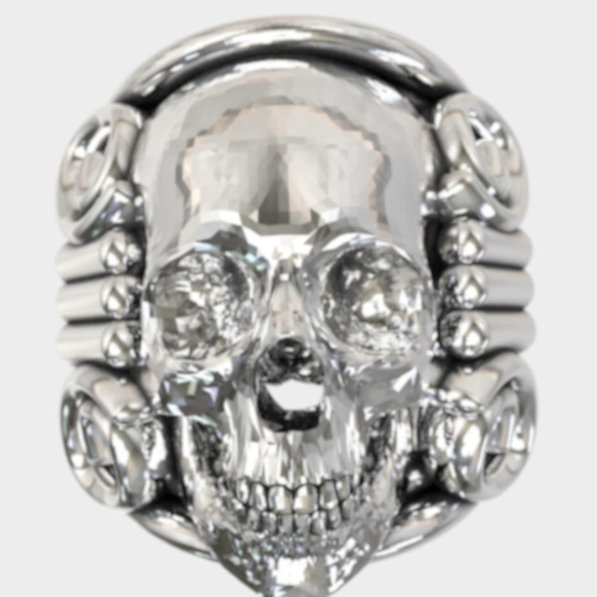 Biker Rocker Heavy Metal Totenkopf Ring