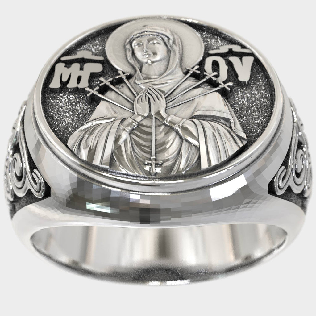 Christian Signet Ring Our Lady of Grace