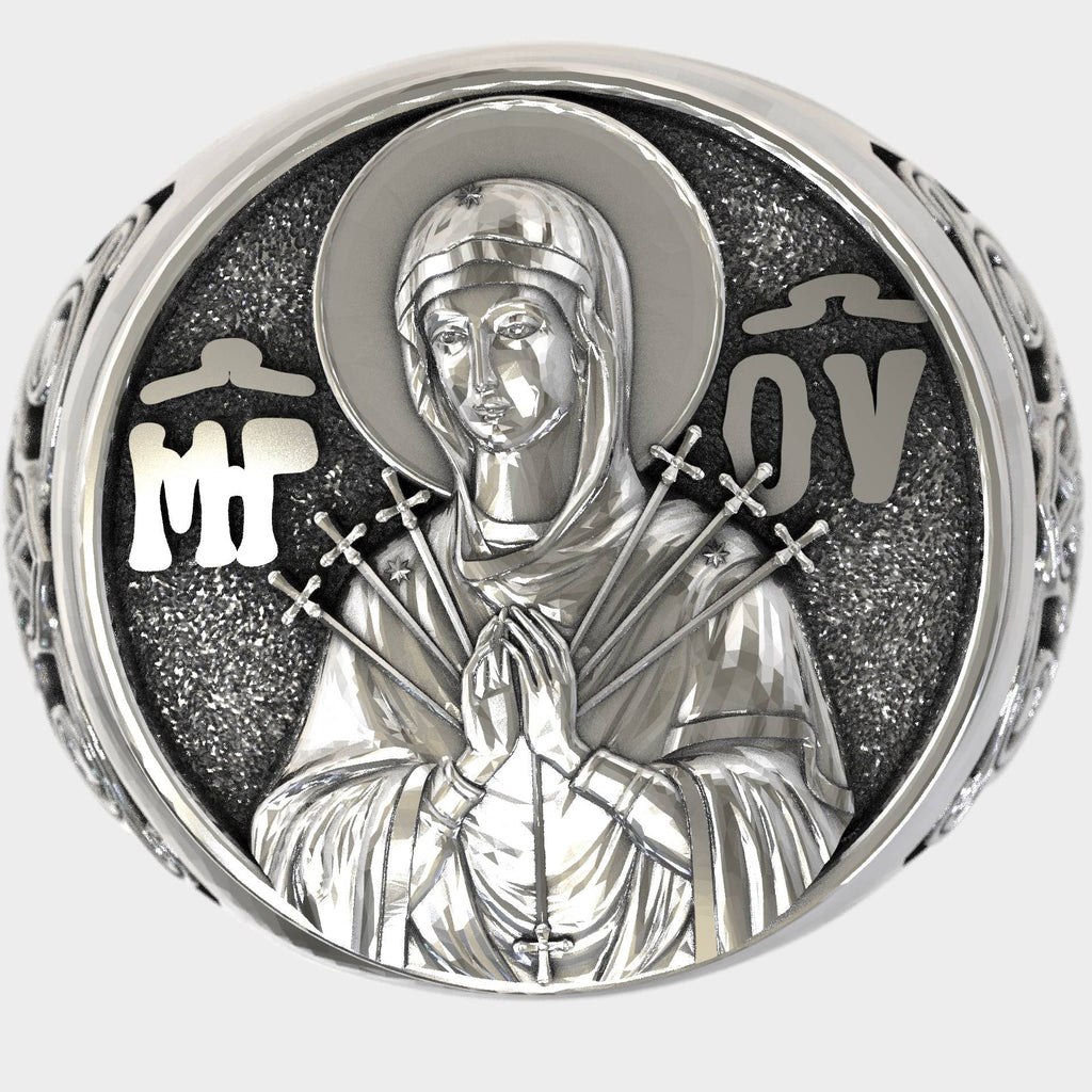 Christian Signet Ring Our Lady of Grace