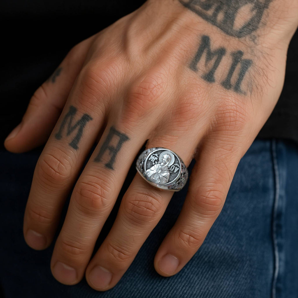 Christian Signet Ring Our Lady of Grace