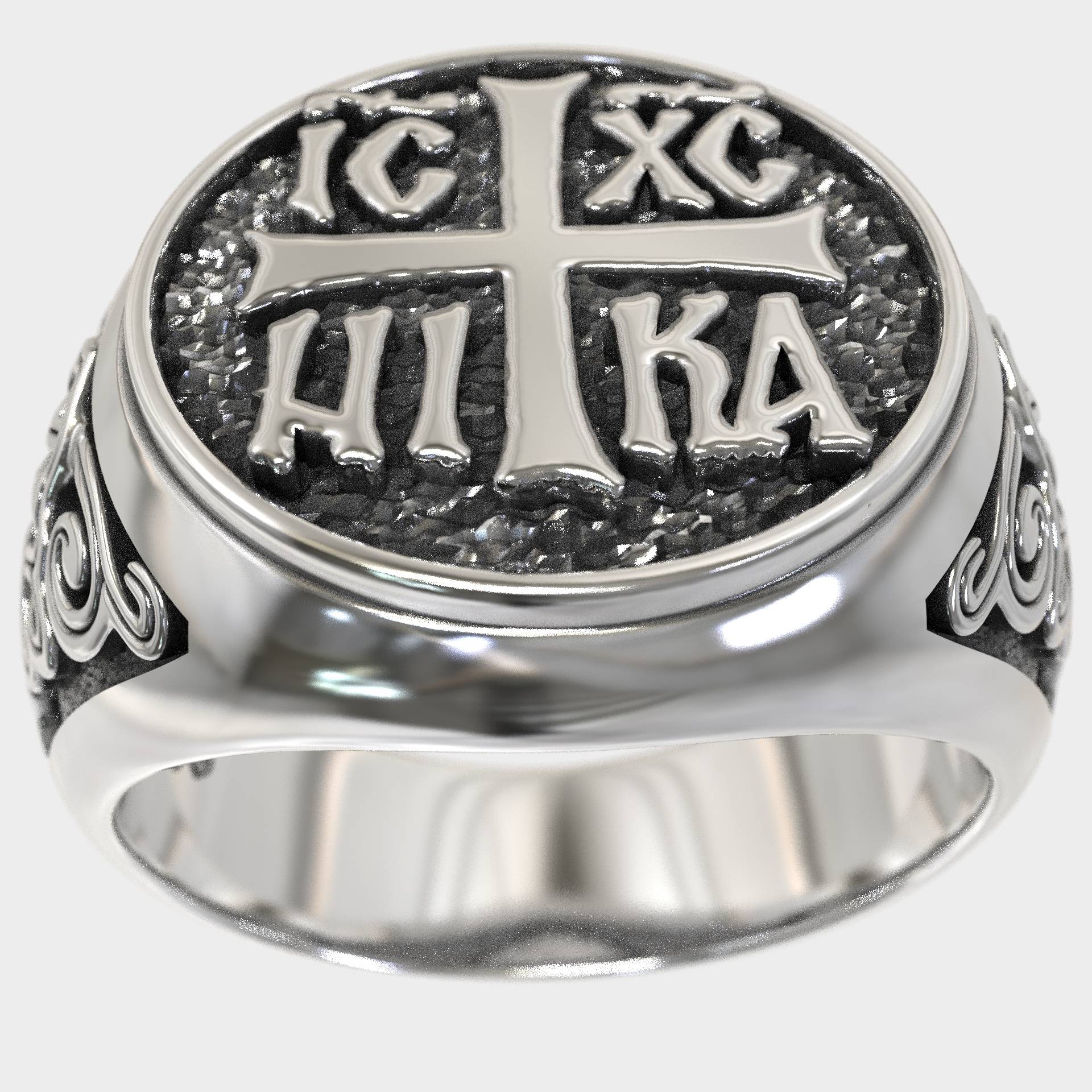 Christian Gift ICXC NIKA Signet Ring