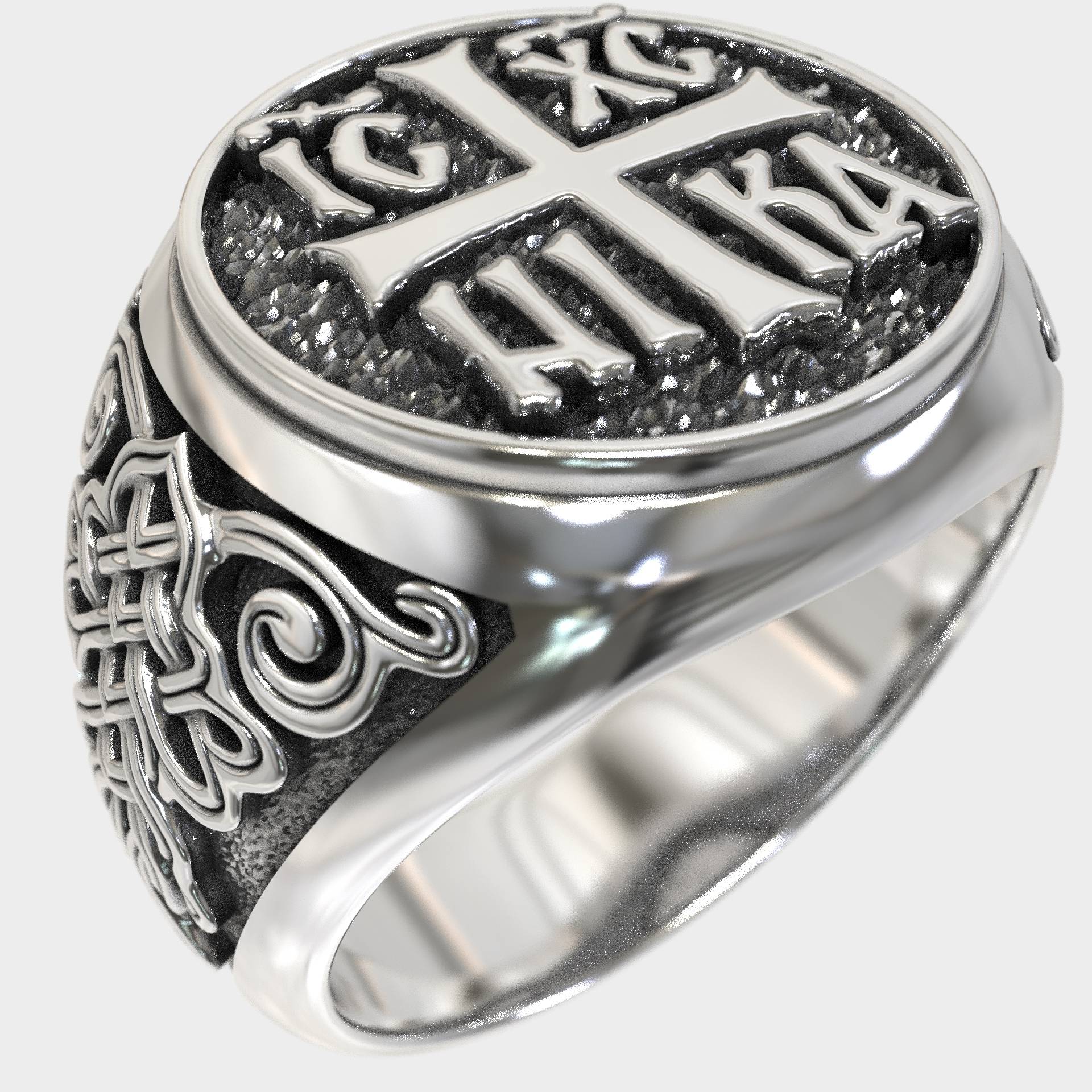 Christian Gift ICXC NIKA Signet Ring