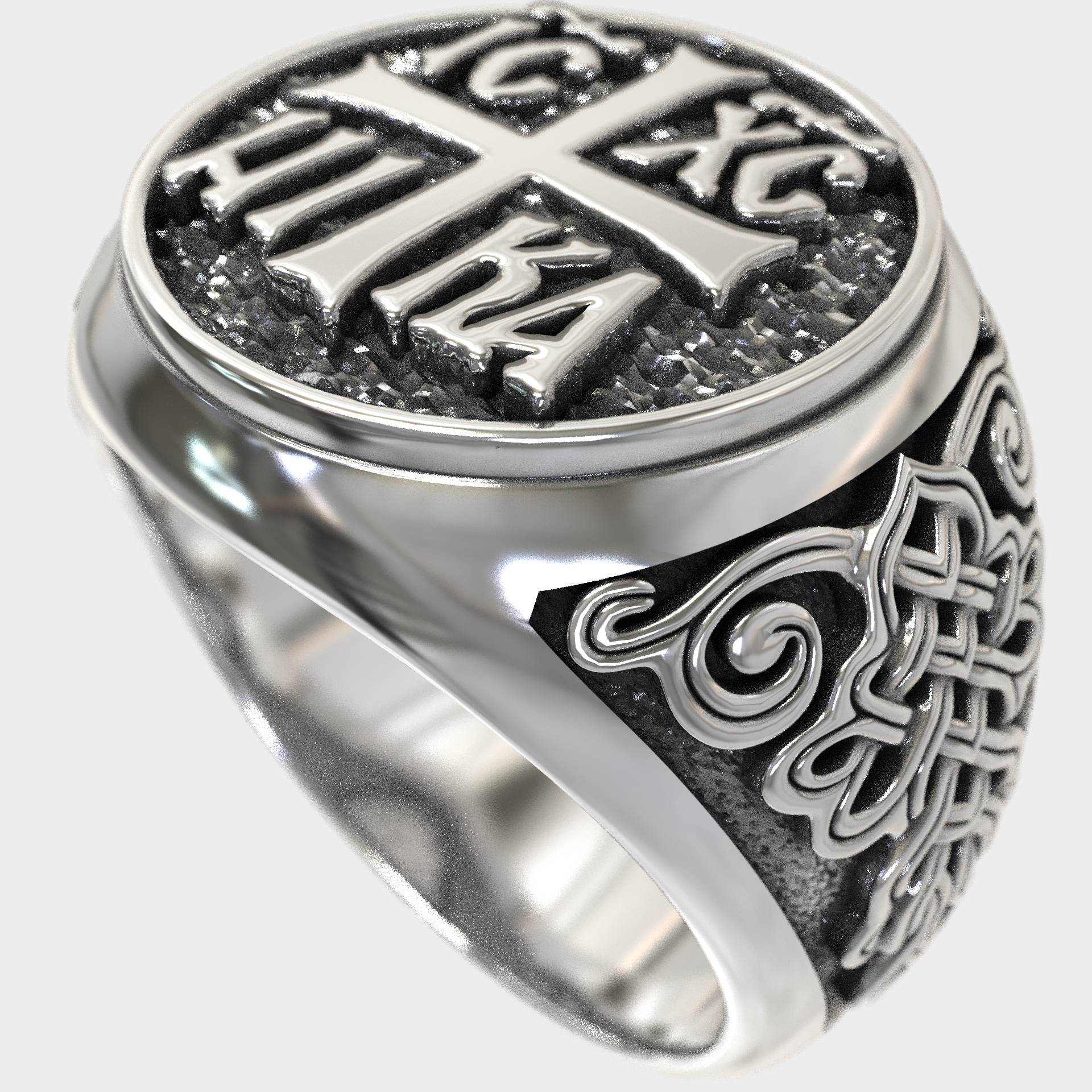 Christian Gift ICXC NIKA Signet Ring