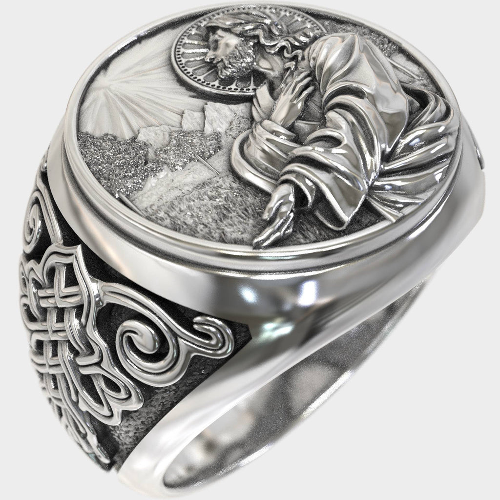 Sacred Communion 925 Silver Jesus Prayer Ring