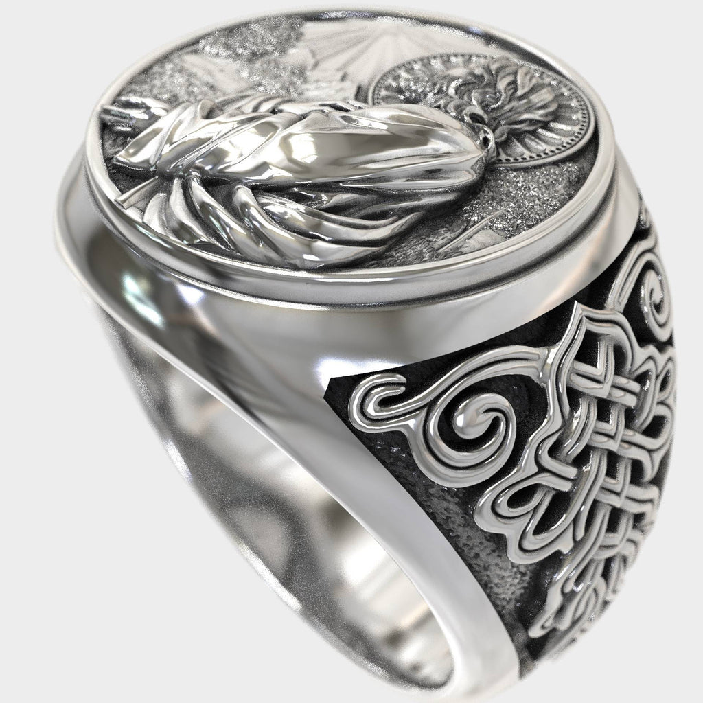 Sacred Communion 925 Silver Jesus Prayer Ring