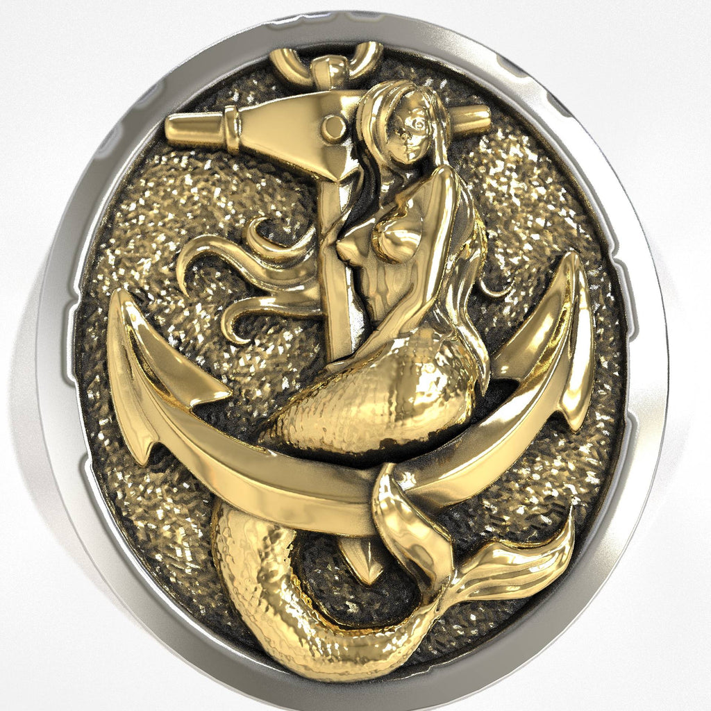 Premium Nautical Sterling Signet Ring