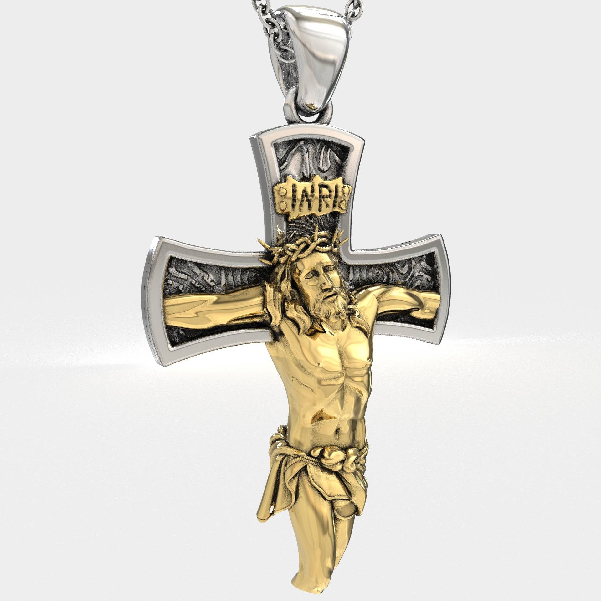 Men's Religious Jesus Christ Jewelry Cross