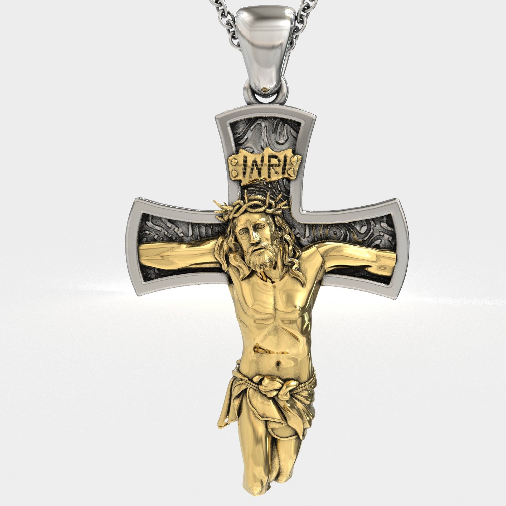 Men's Religious Jesus Christ Jewelry Cross