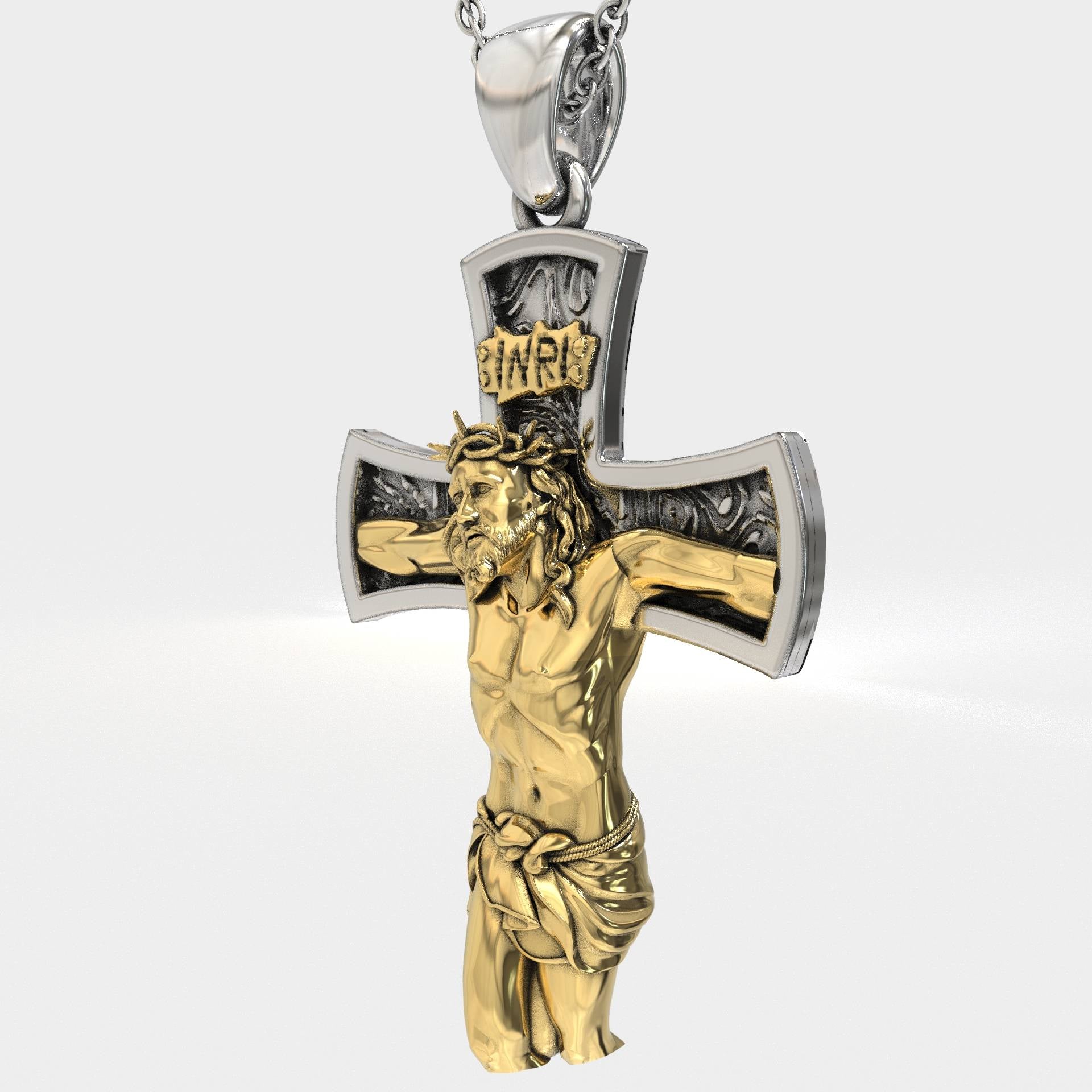 Men's Religious Jesus Christ Jewelry Cross