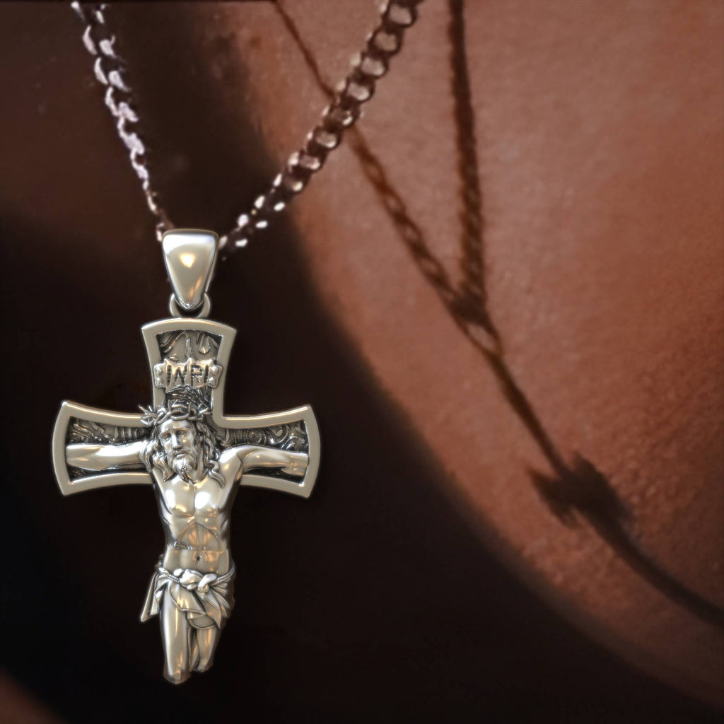 Men's Religious Jesus Christ Jewelry Cross