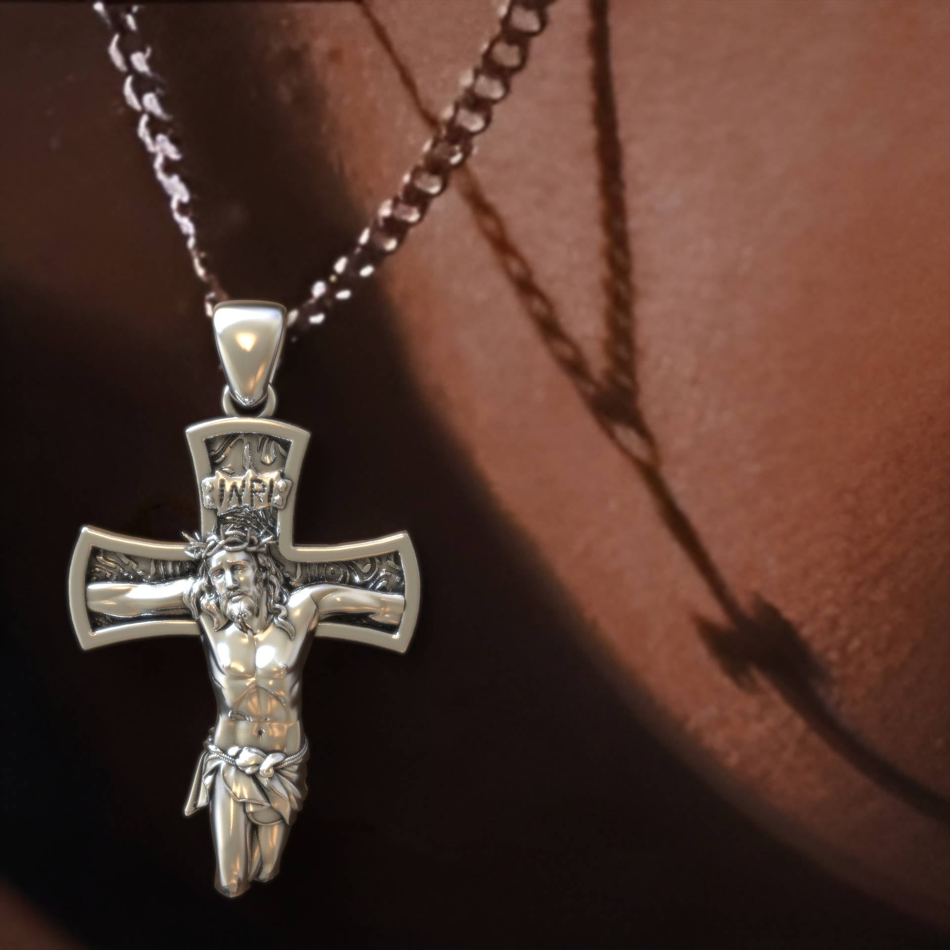 Men's Religious Jesus Christ Jewelry Cross