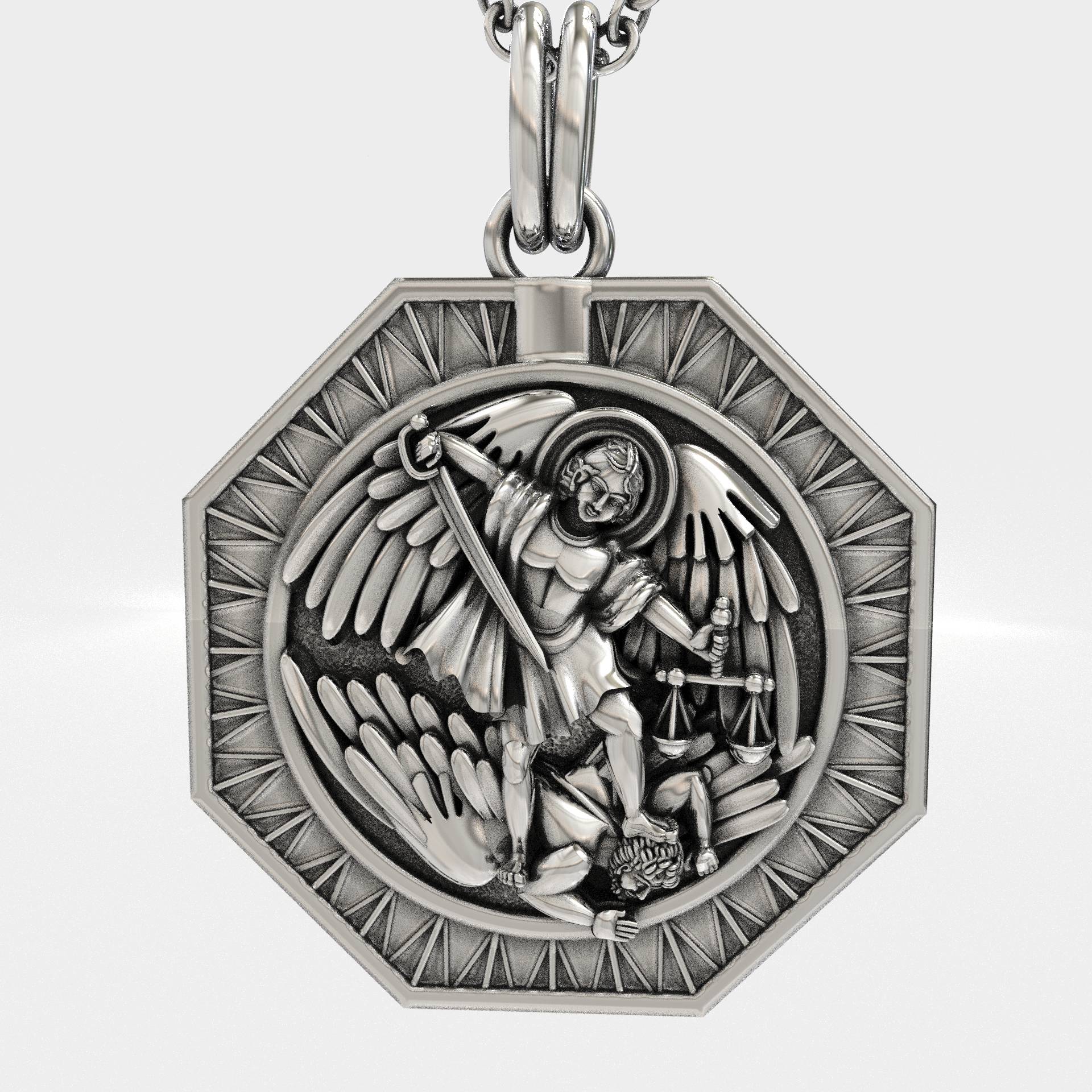 Christian Catholic Saint Michael The Archangel Pendant