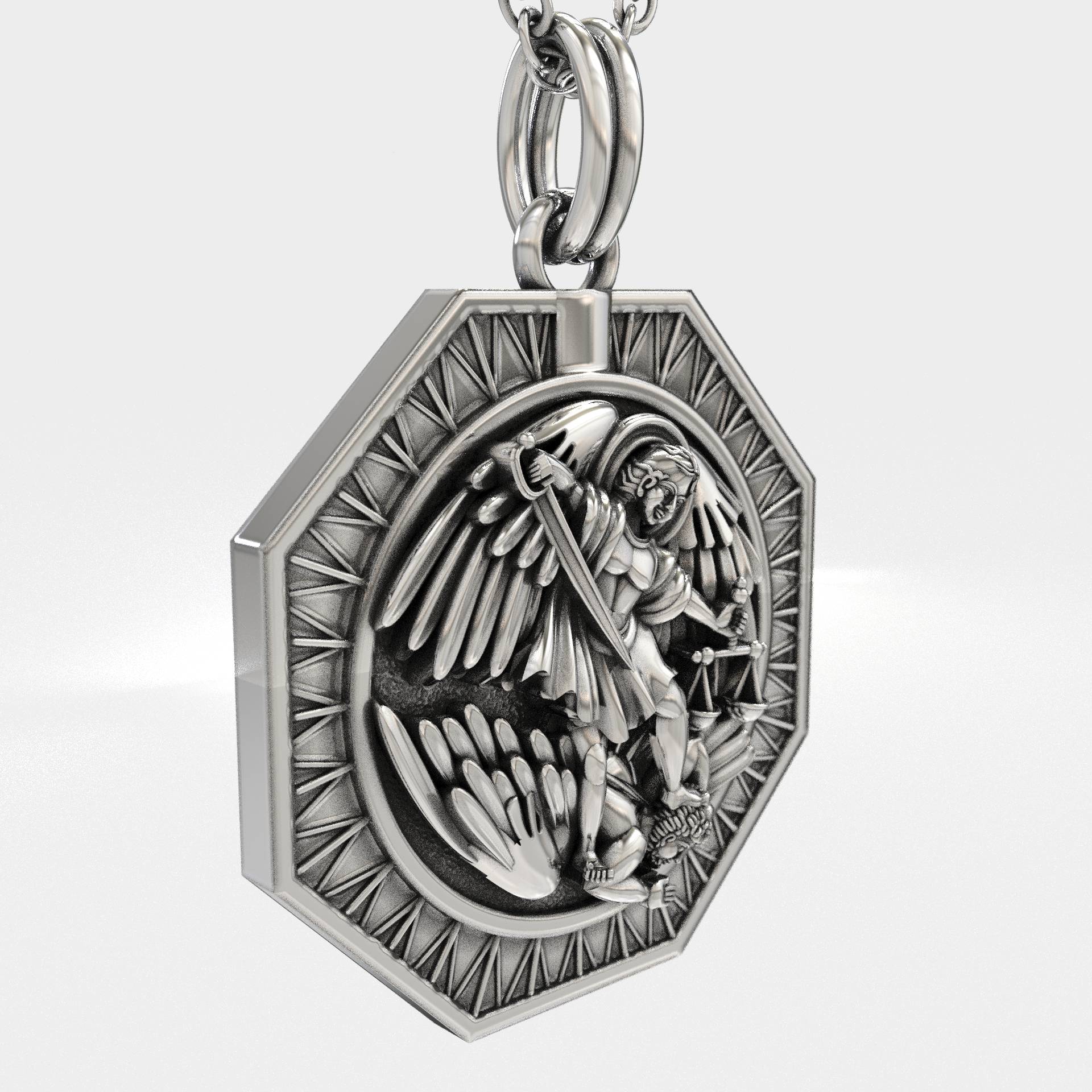 Christian Catholic Saint Michael The Archangel Pendant