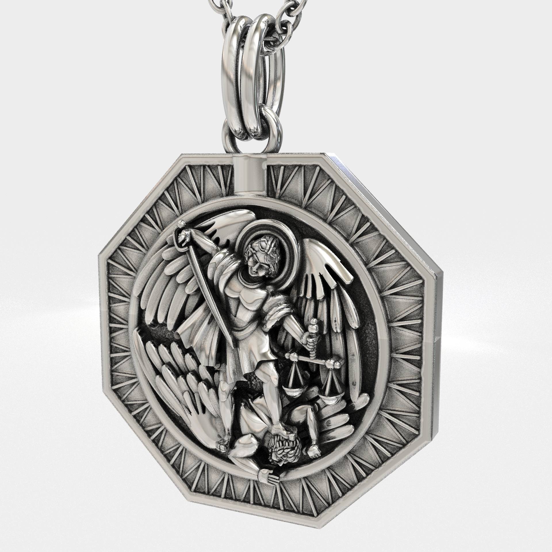 Christian Catholic Saint Michael The Archangel Pendant