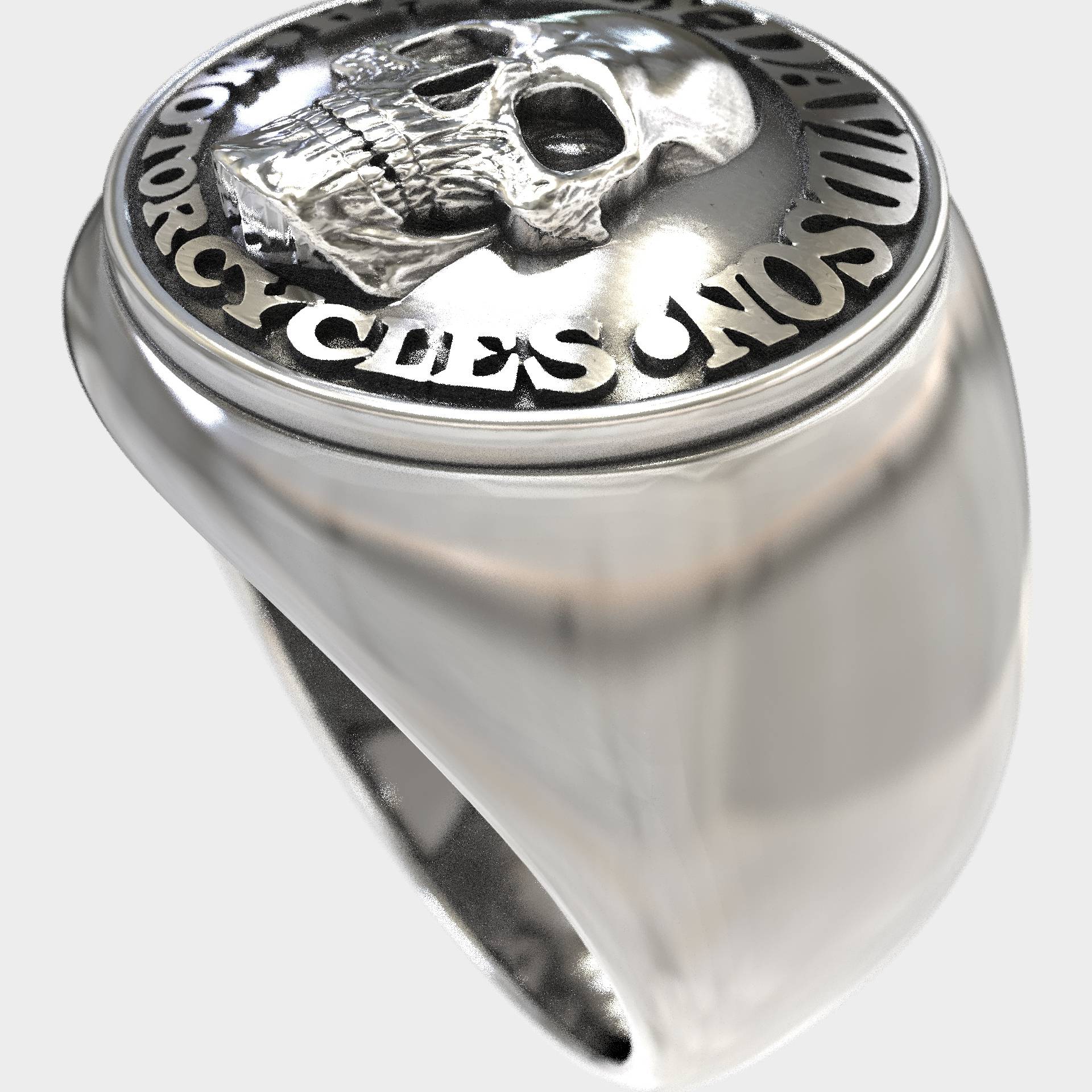 Harley Spirit Silver Skull Ring for True Rebels