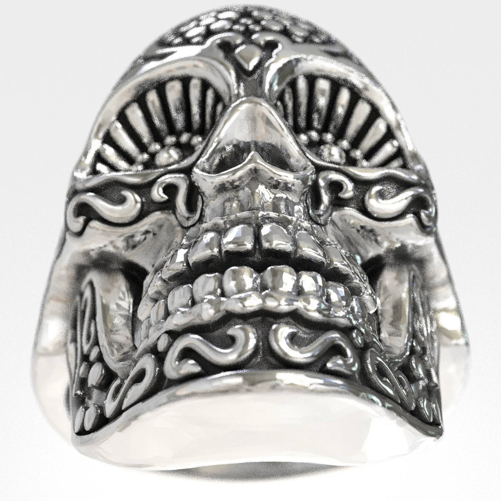 Sugar Skull Ring for Men