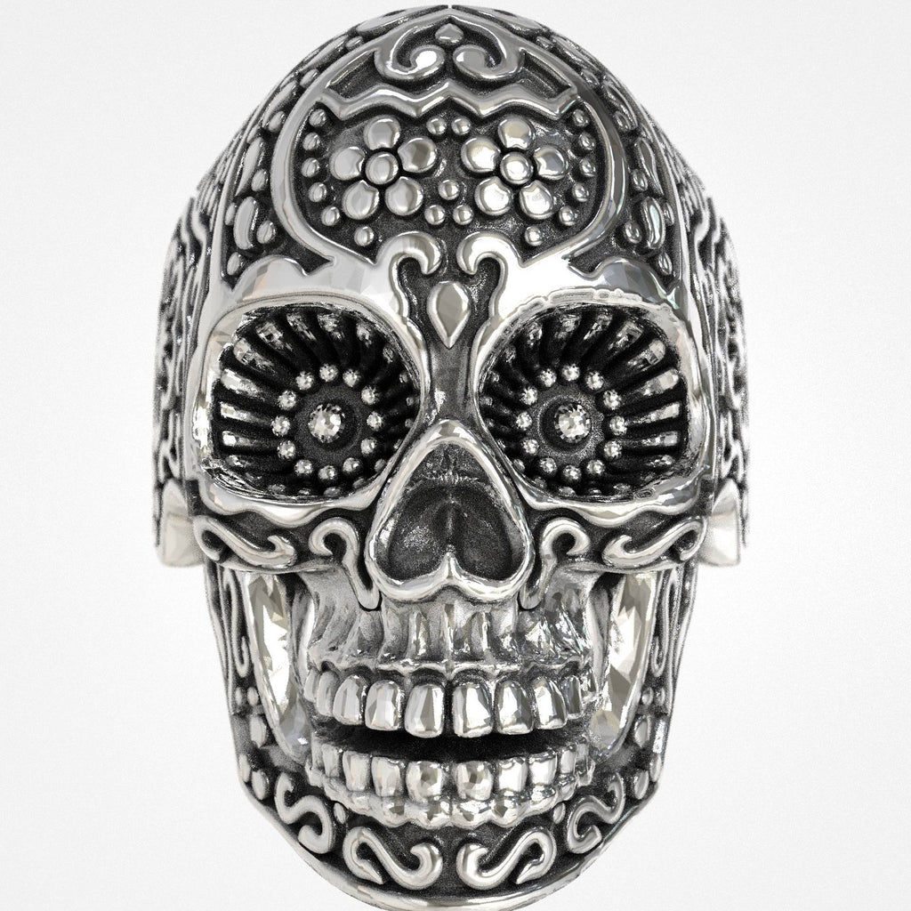 Sugar Skull Ring for Men