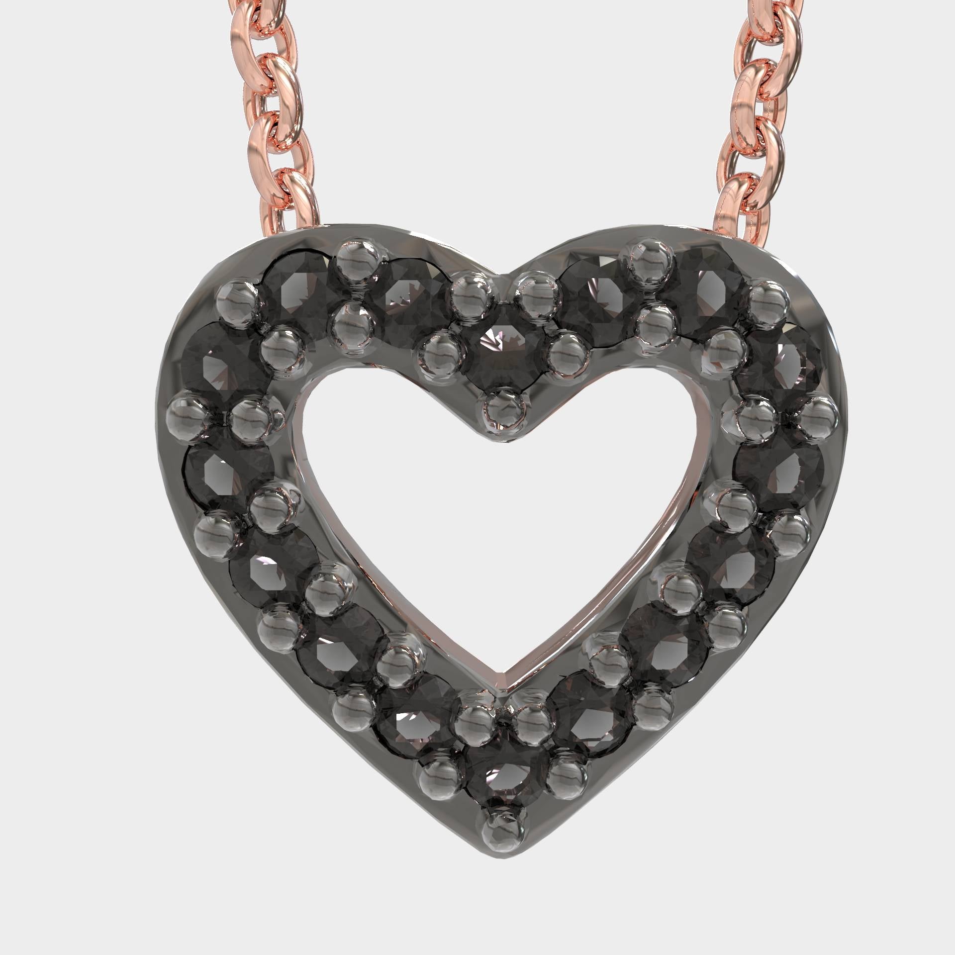 Valentine Gift Minimal Heart Pendant Necklace