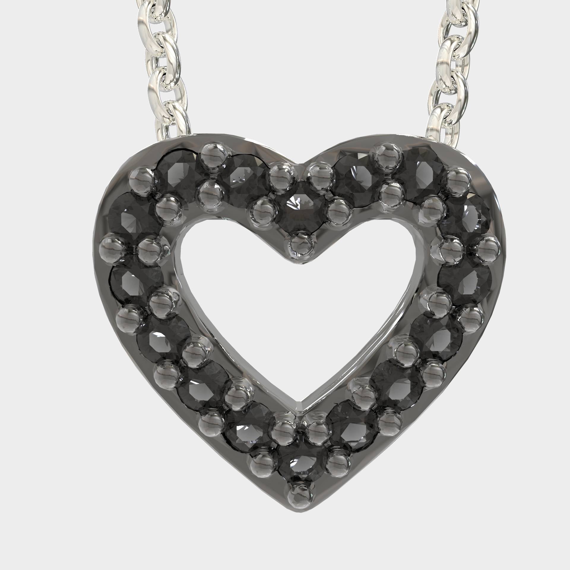 Valentine Gift Minimal Heart Pendant Necklace