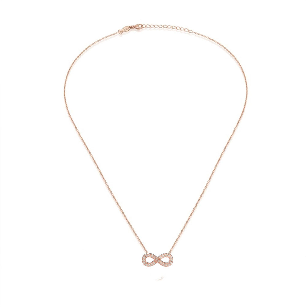 Elegant Eternal Sparkle Infinity Necklace