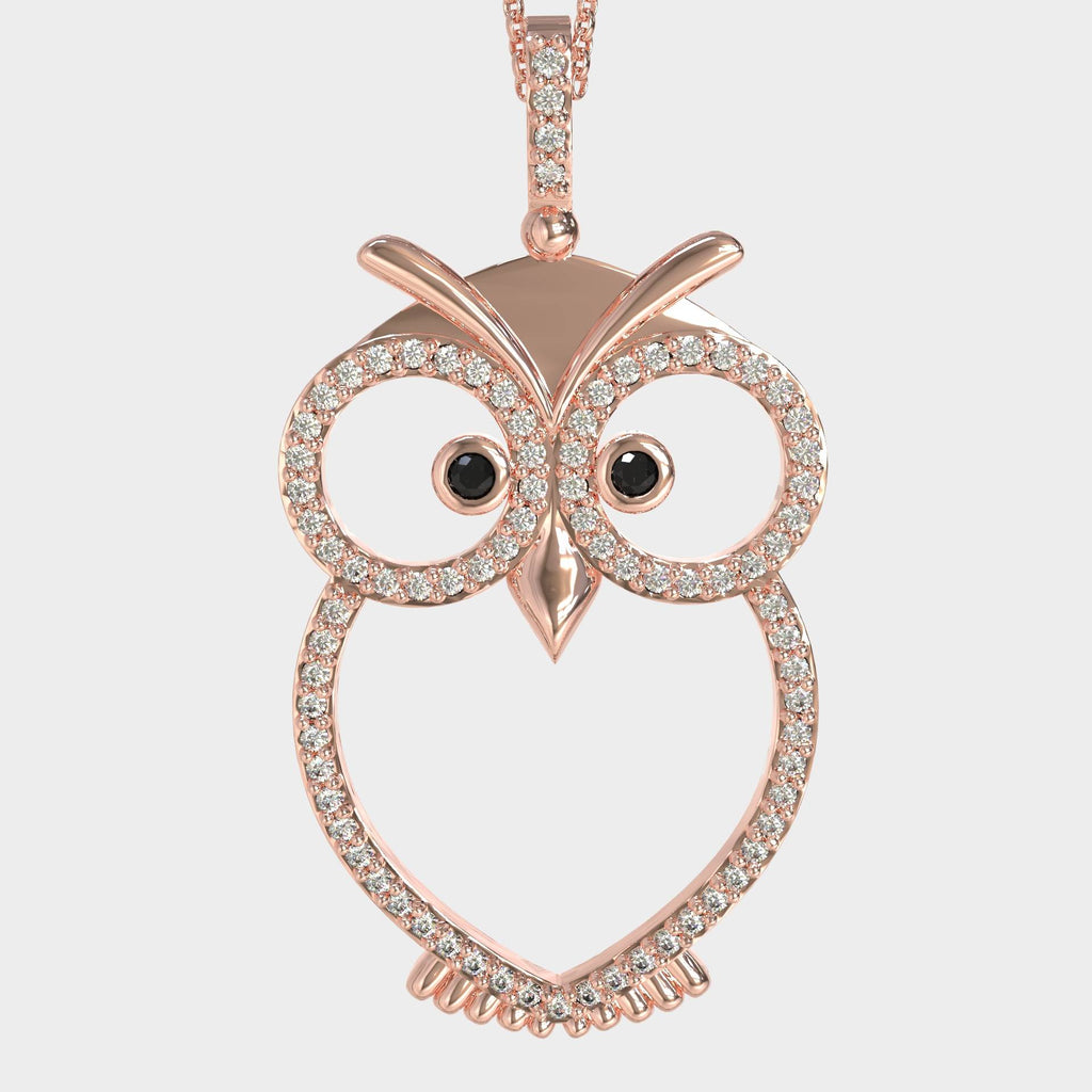 Wise Elegance Luxury Owl Pendant