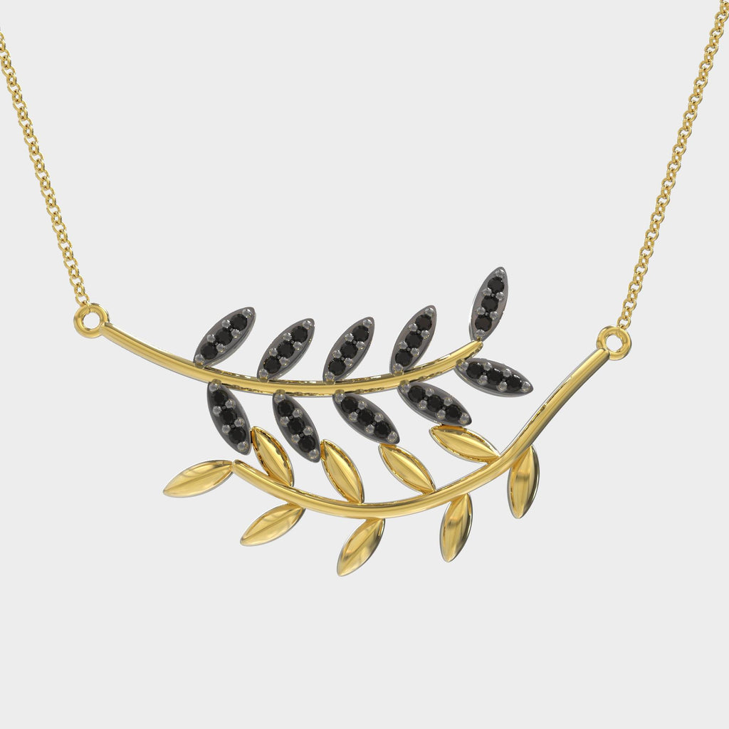 Elegant Silver Olive Leaf Pendant