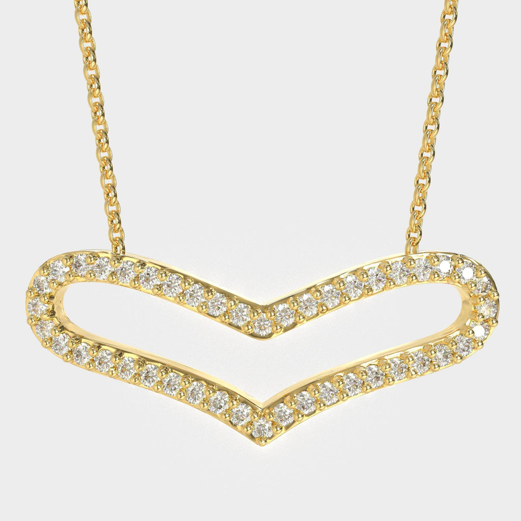 Romantic Elegant Silver Heart Pendant