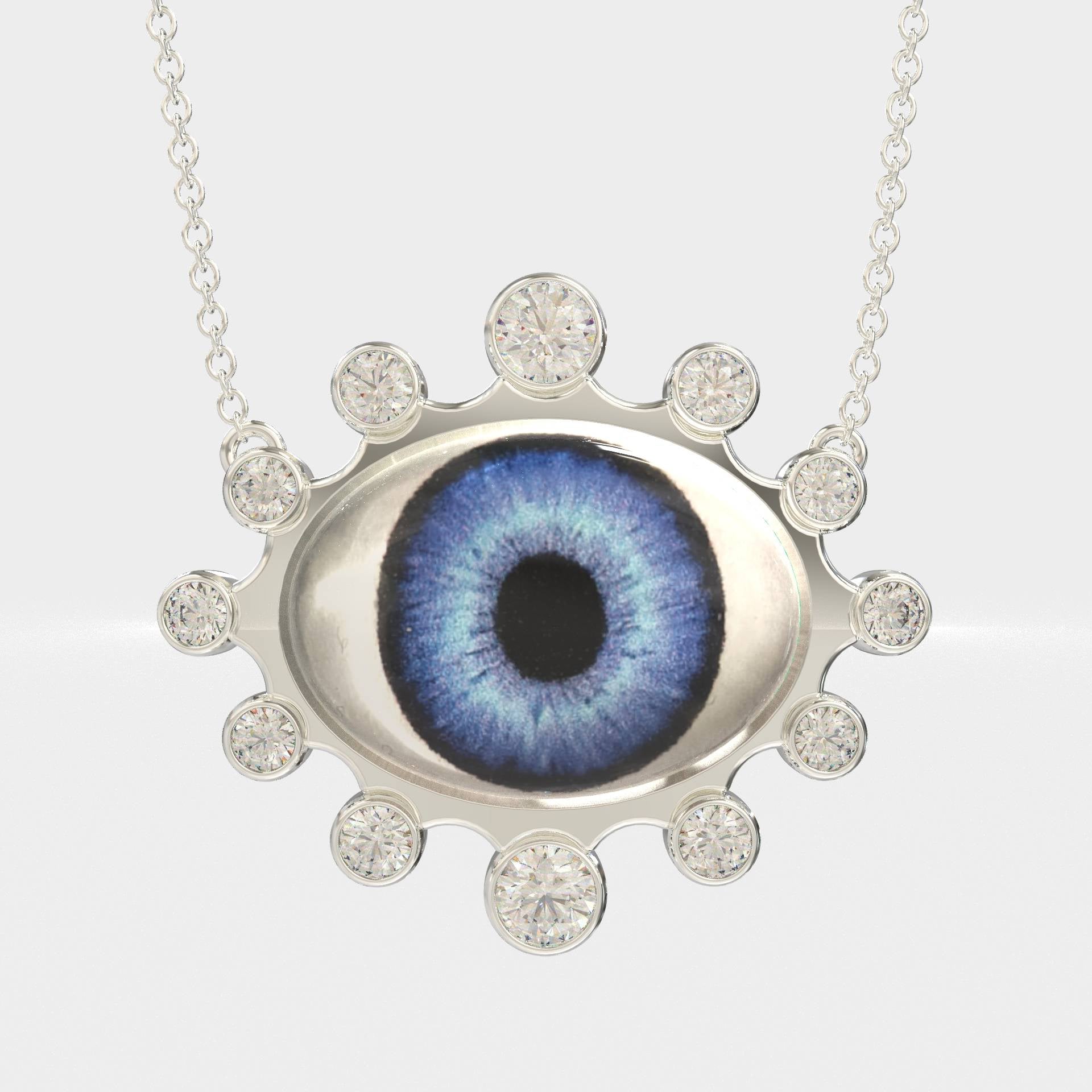Charming Women's Greek Evil Eye Pendant