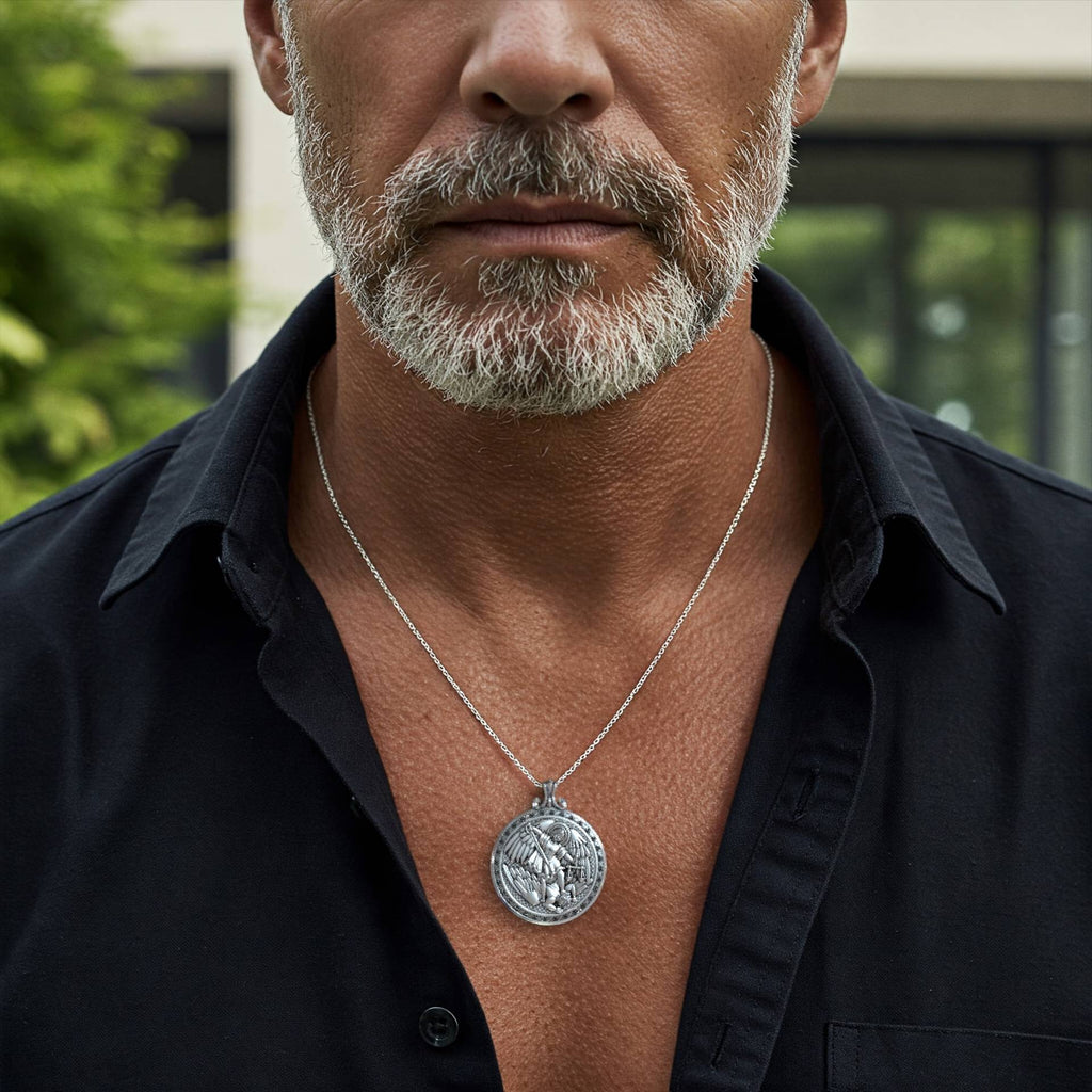 Guardian Angel: St. Michael 925 Silver Protection Necklace