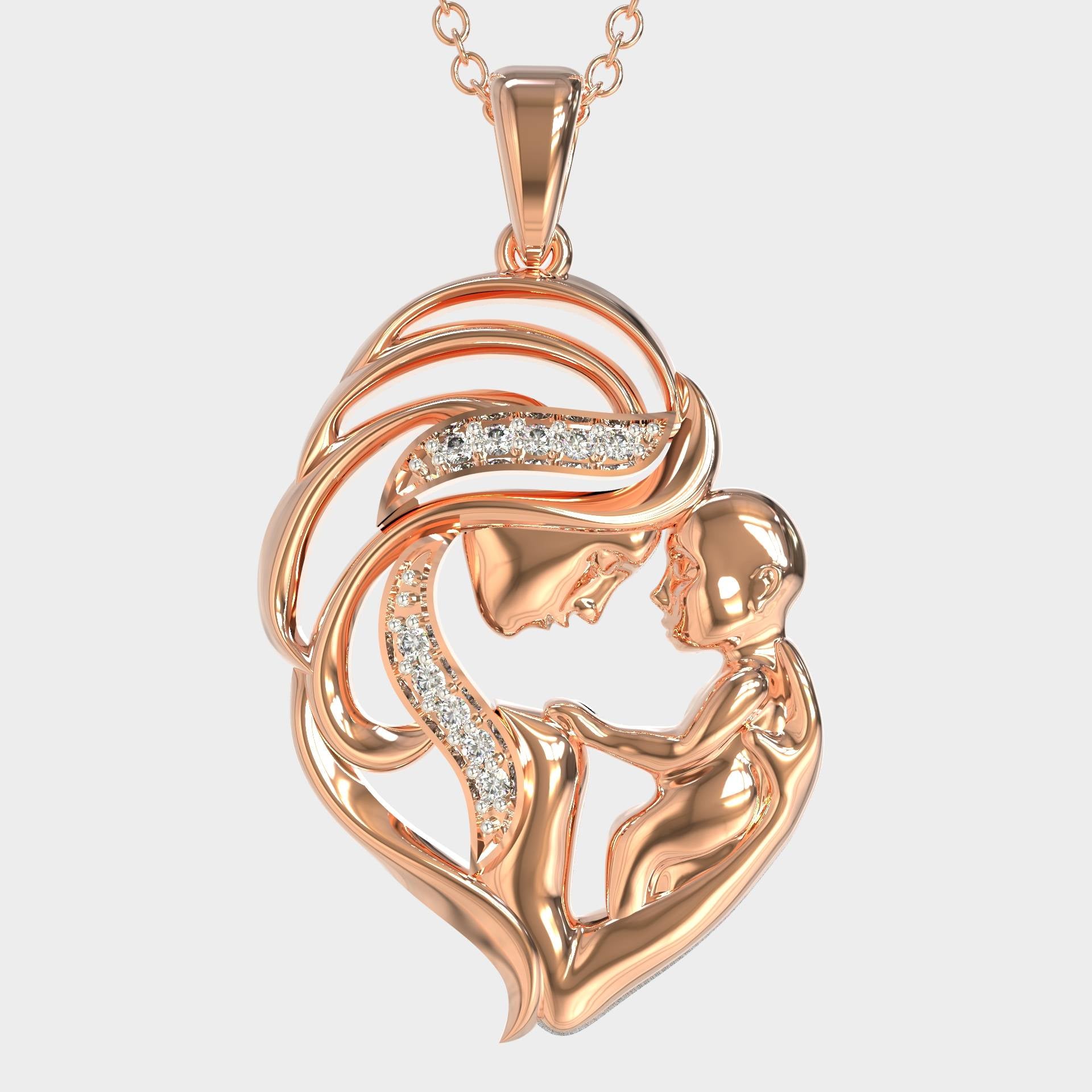 Eternal Embrace Mother & Child Pendant