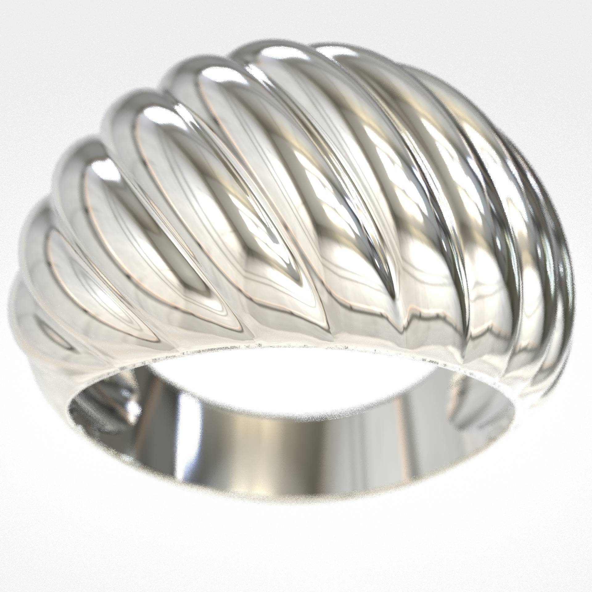 Luxe Croissant Dome Ring