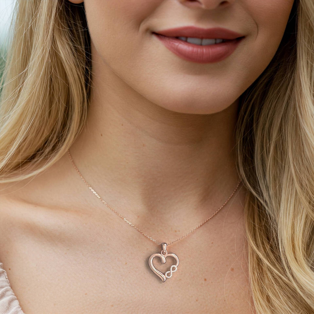 Romantic Heart Infinity Pendant Gift