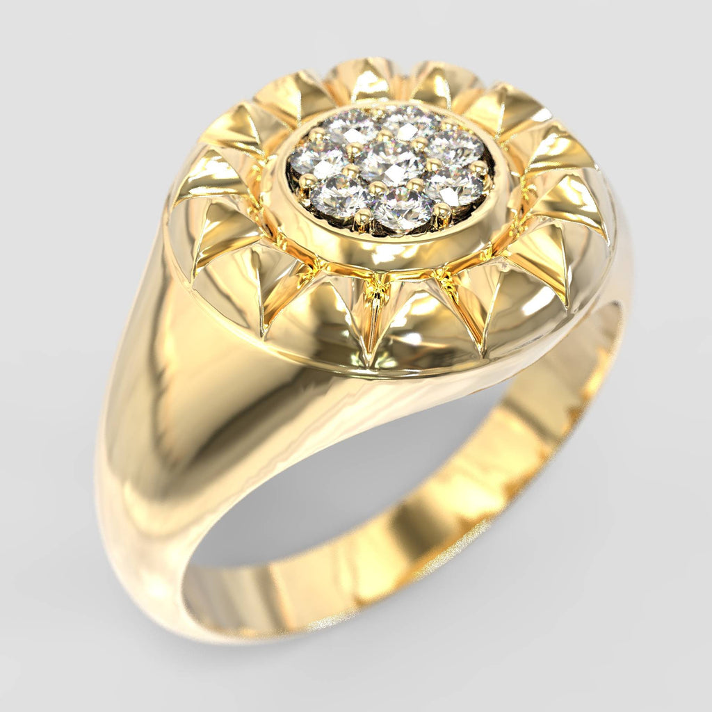 Women's Chevalier Zircon Pyramid Ring