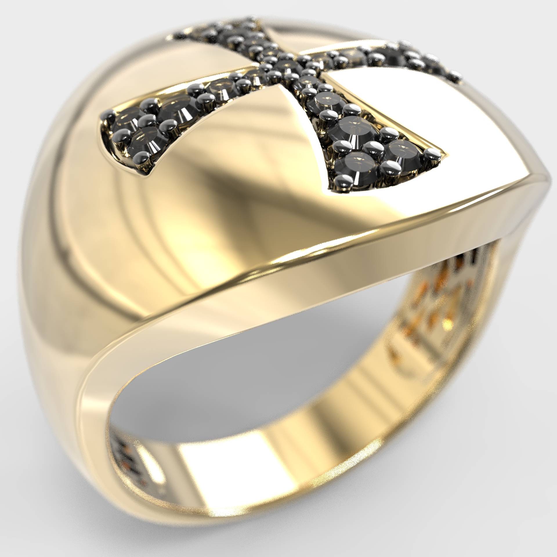 Womens Chevalier Cross  Statement Ring
